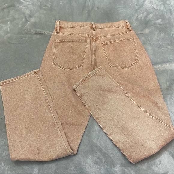 FRAME Le Sylvie Slender Straight-Leg Jeans Tan 21924 - Picture 4 of 15